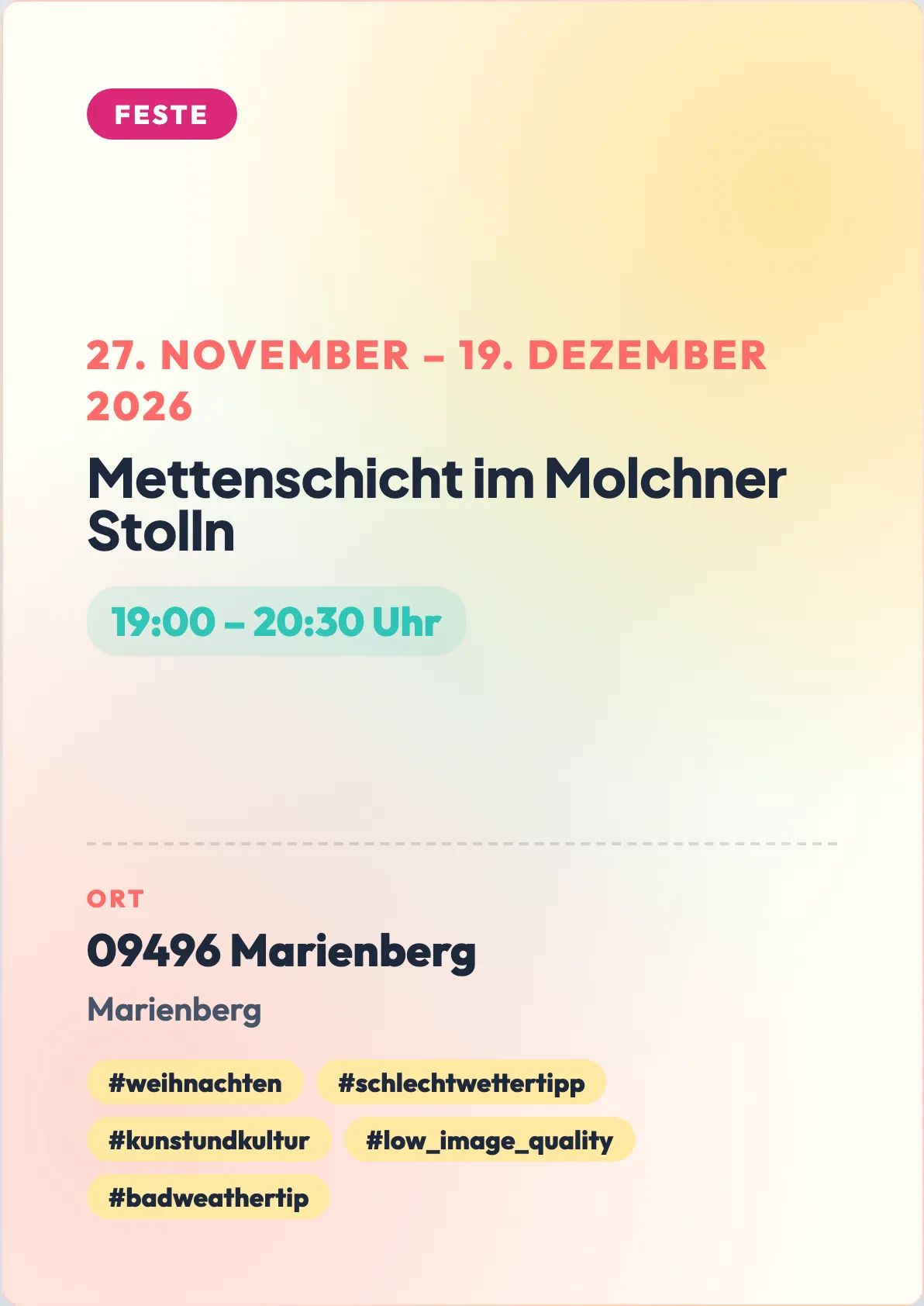 Veranstaltungsflyer