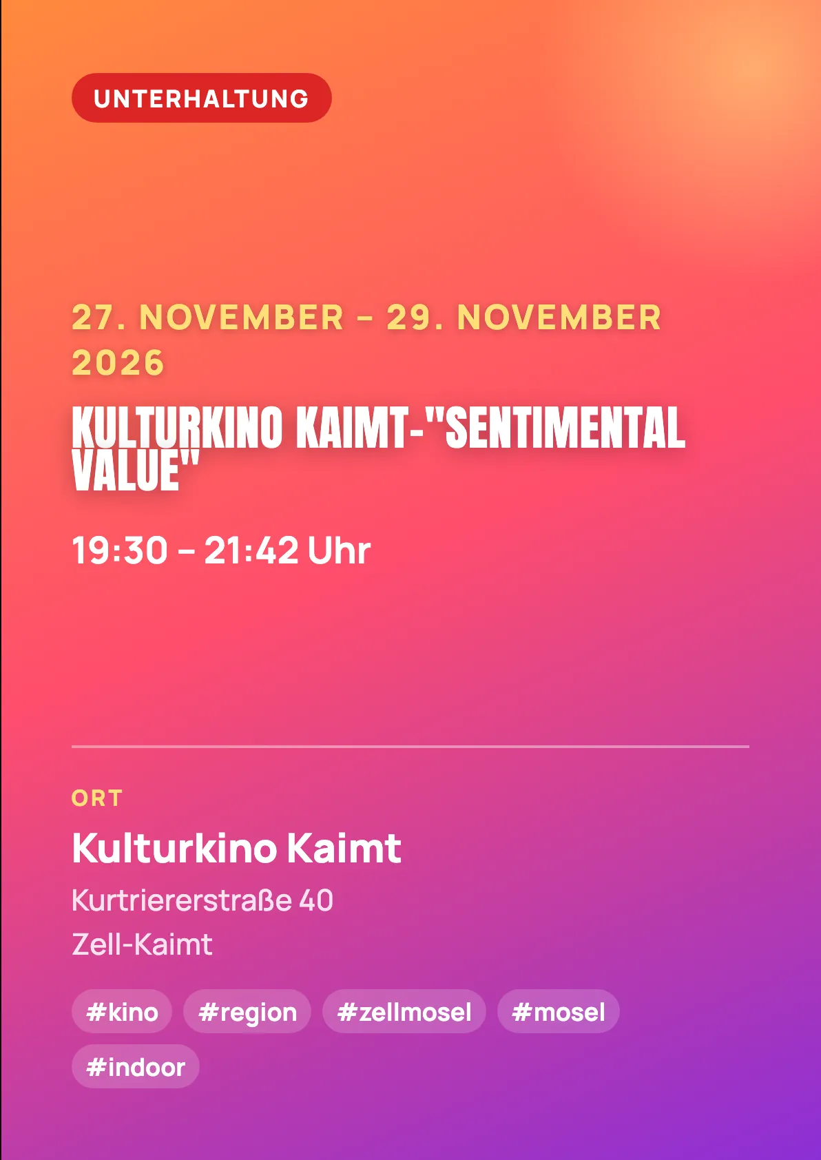 Veranstaltungsflyer