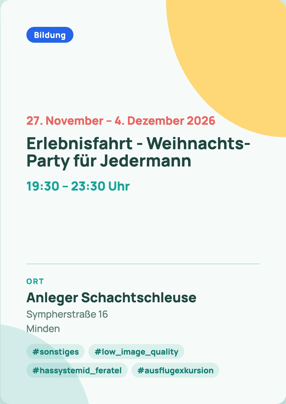 Veranstaltungsflyer