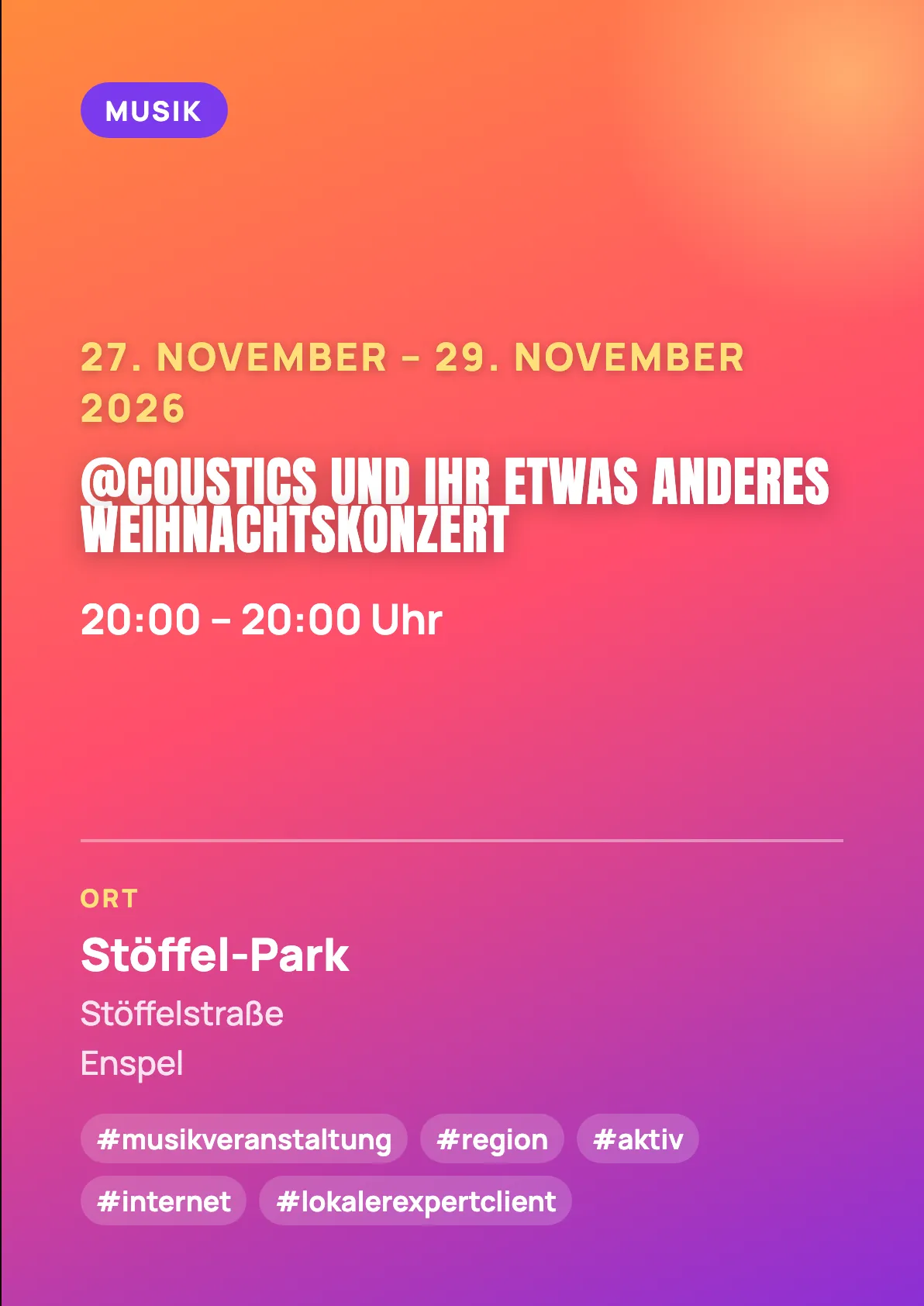 Veranstaltungsflyer