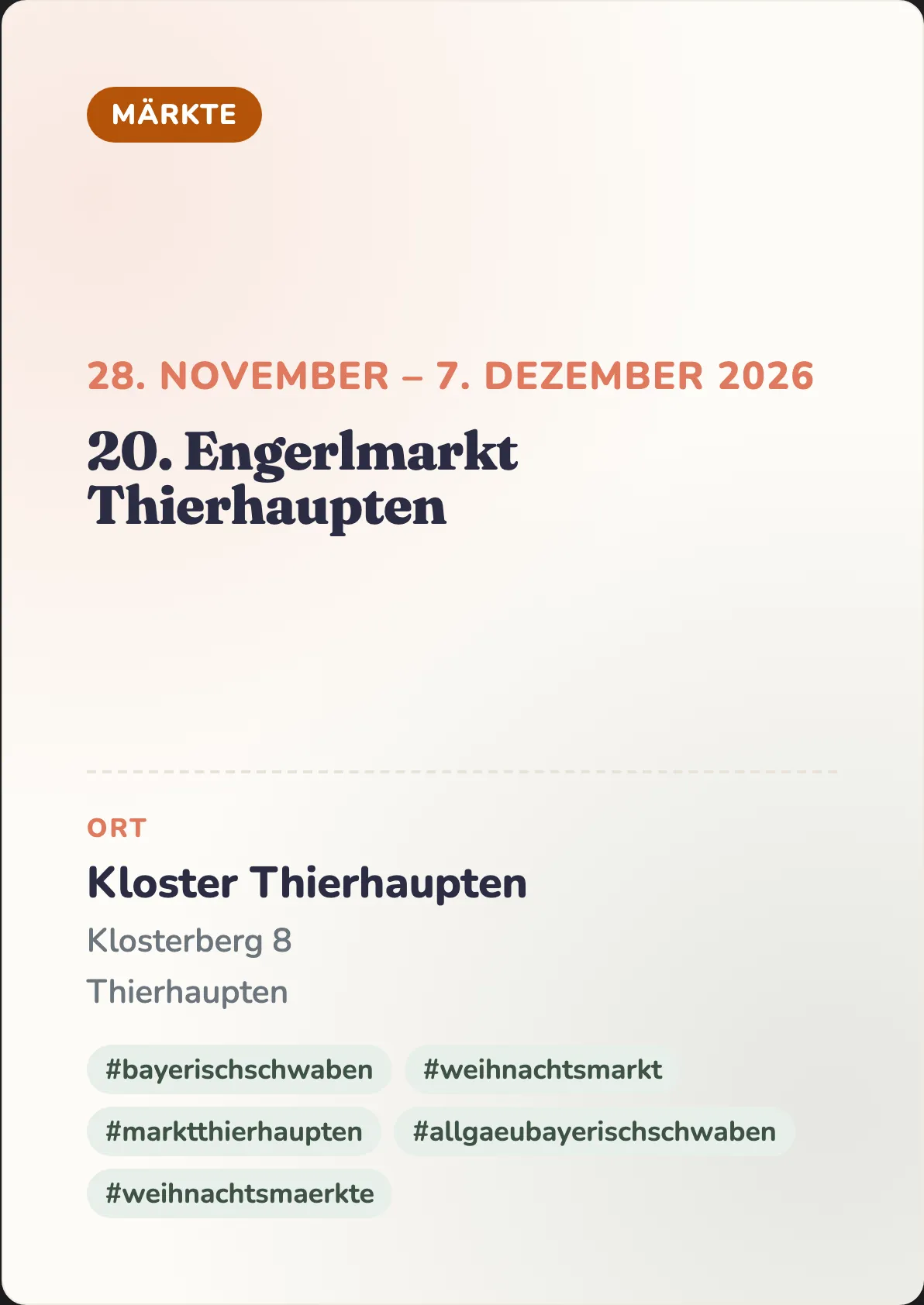 Veranstaltungsflyer