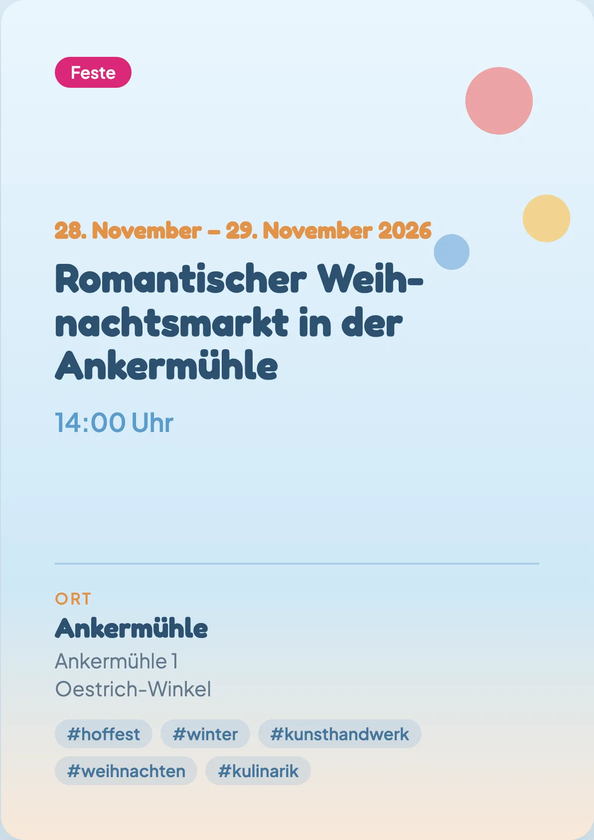 Veranstaltungsflyer