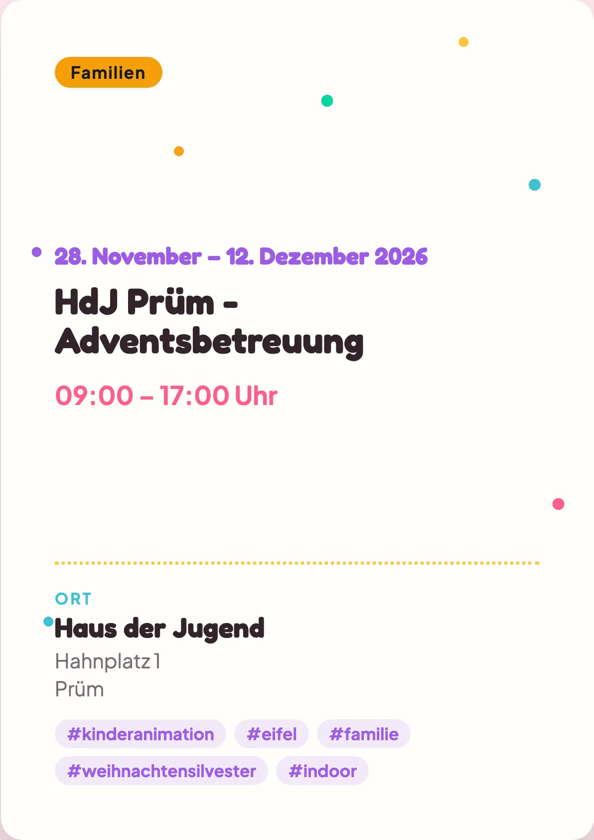 Veranstaltungsflyer