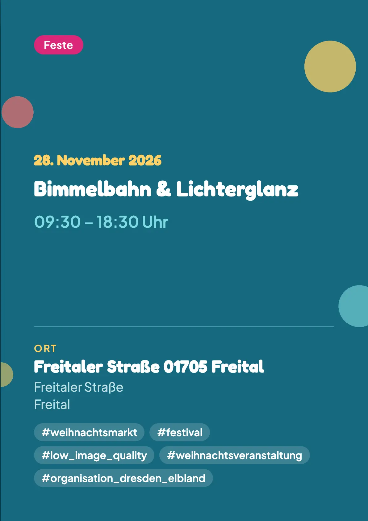 Veranstaltungsflyer