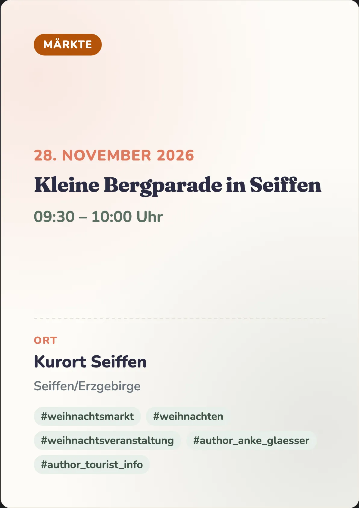 Veranstaltungsflyer