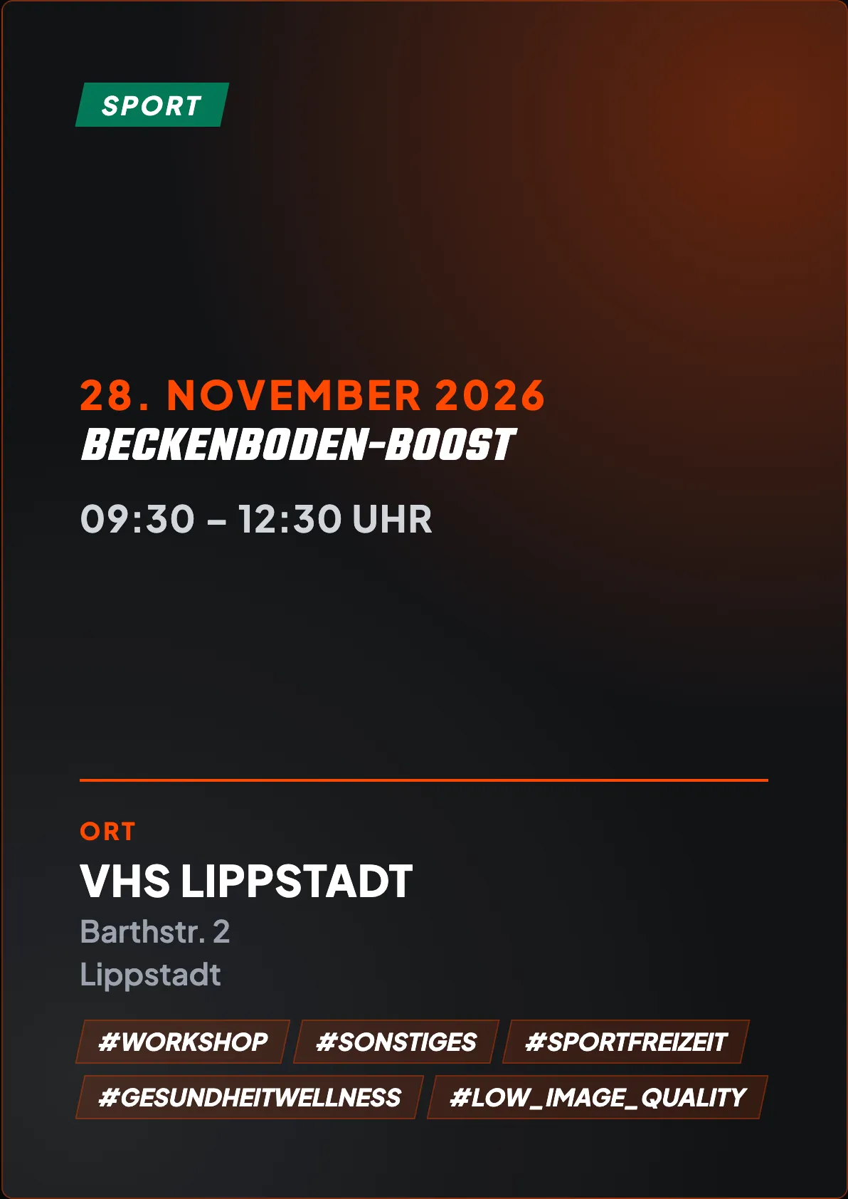 Veranstaltungsflyer