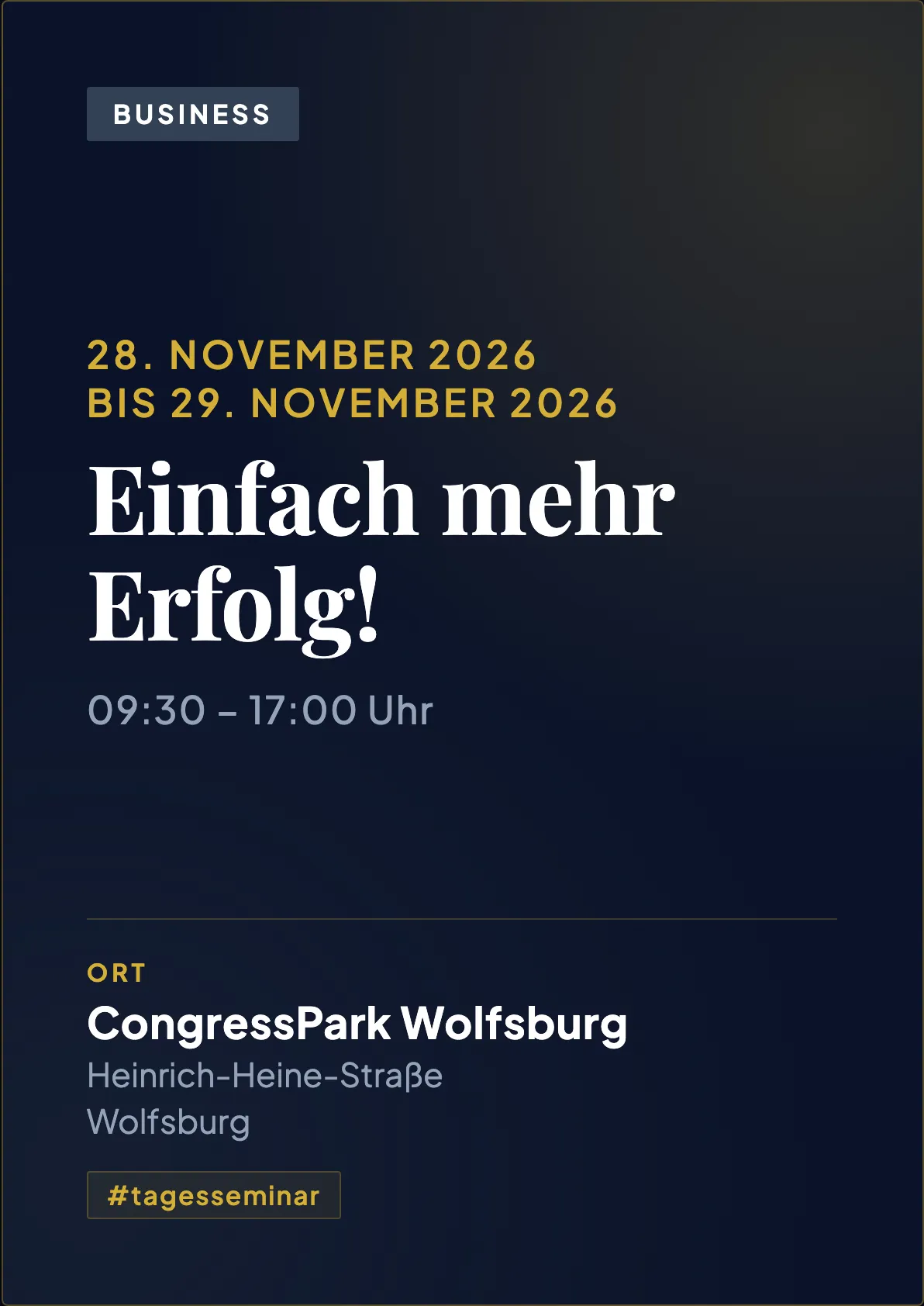 Veranstaltungsflyer