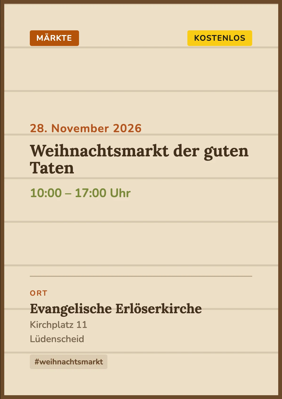 Veranstaltungsflyer