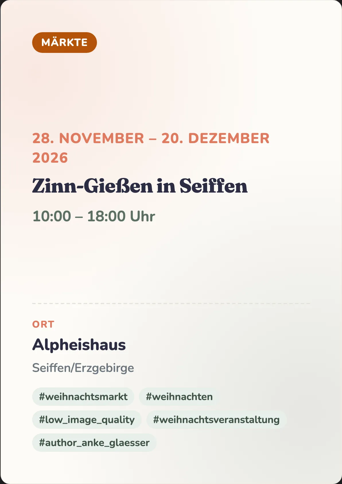 Veranstaltungsflyer