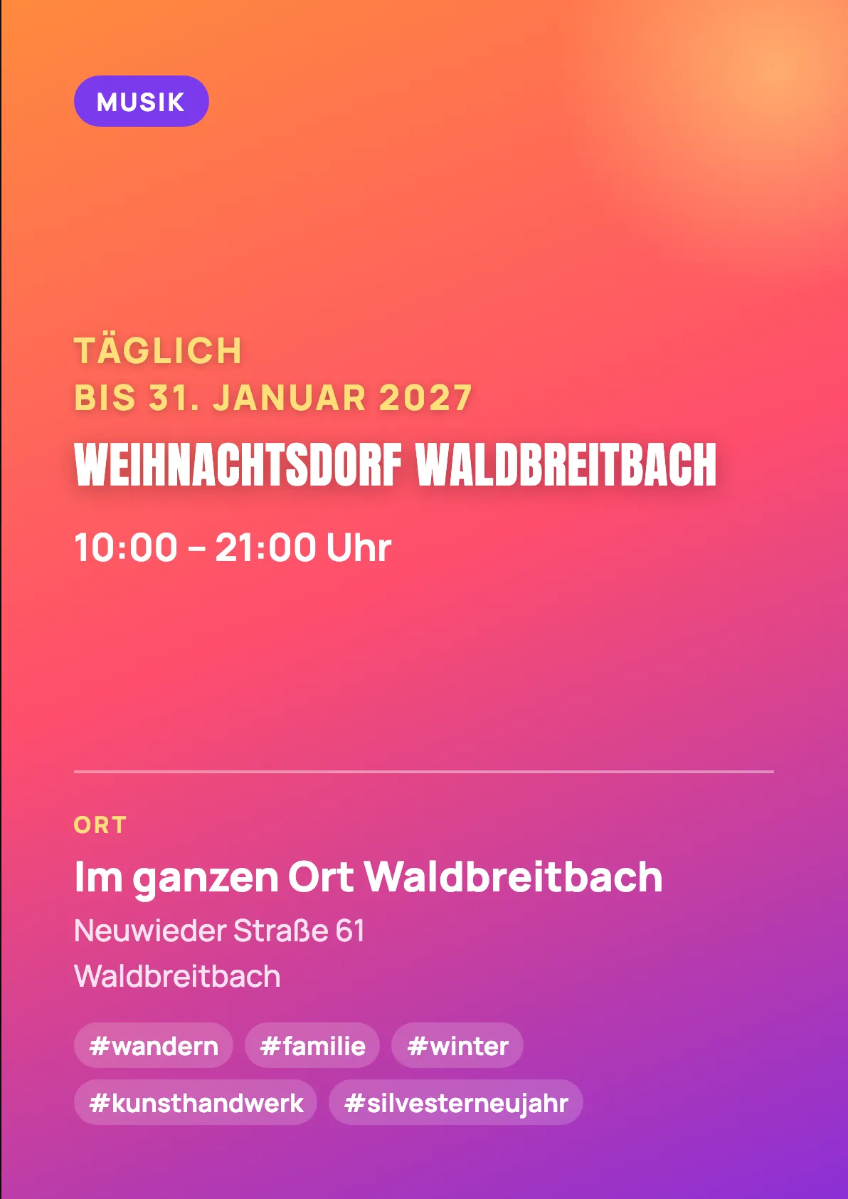 Veranstaltungsflyer