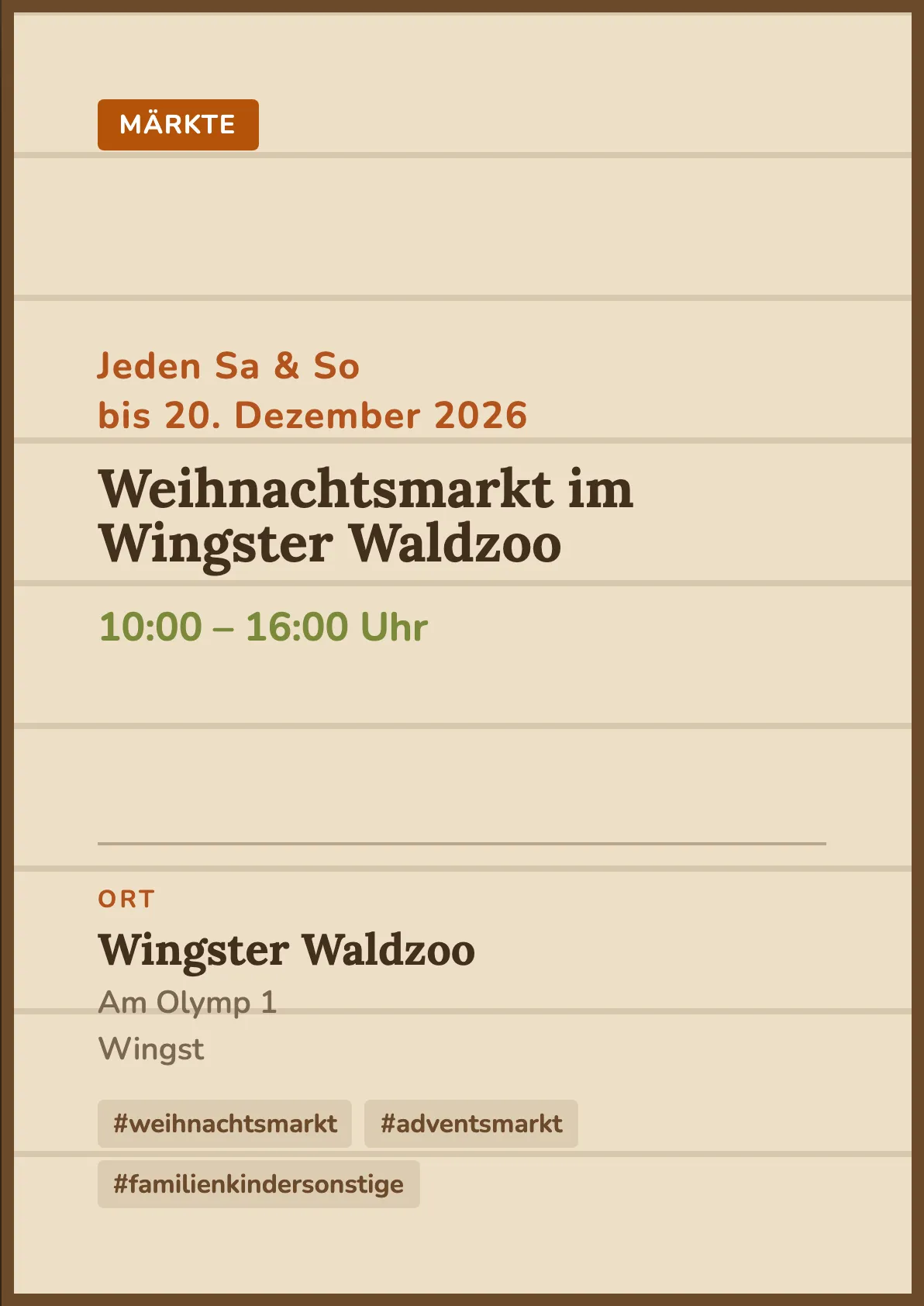 Veranstaltungsflyer