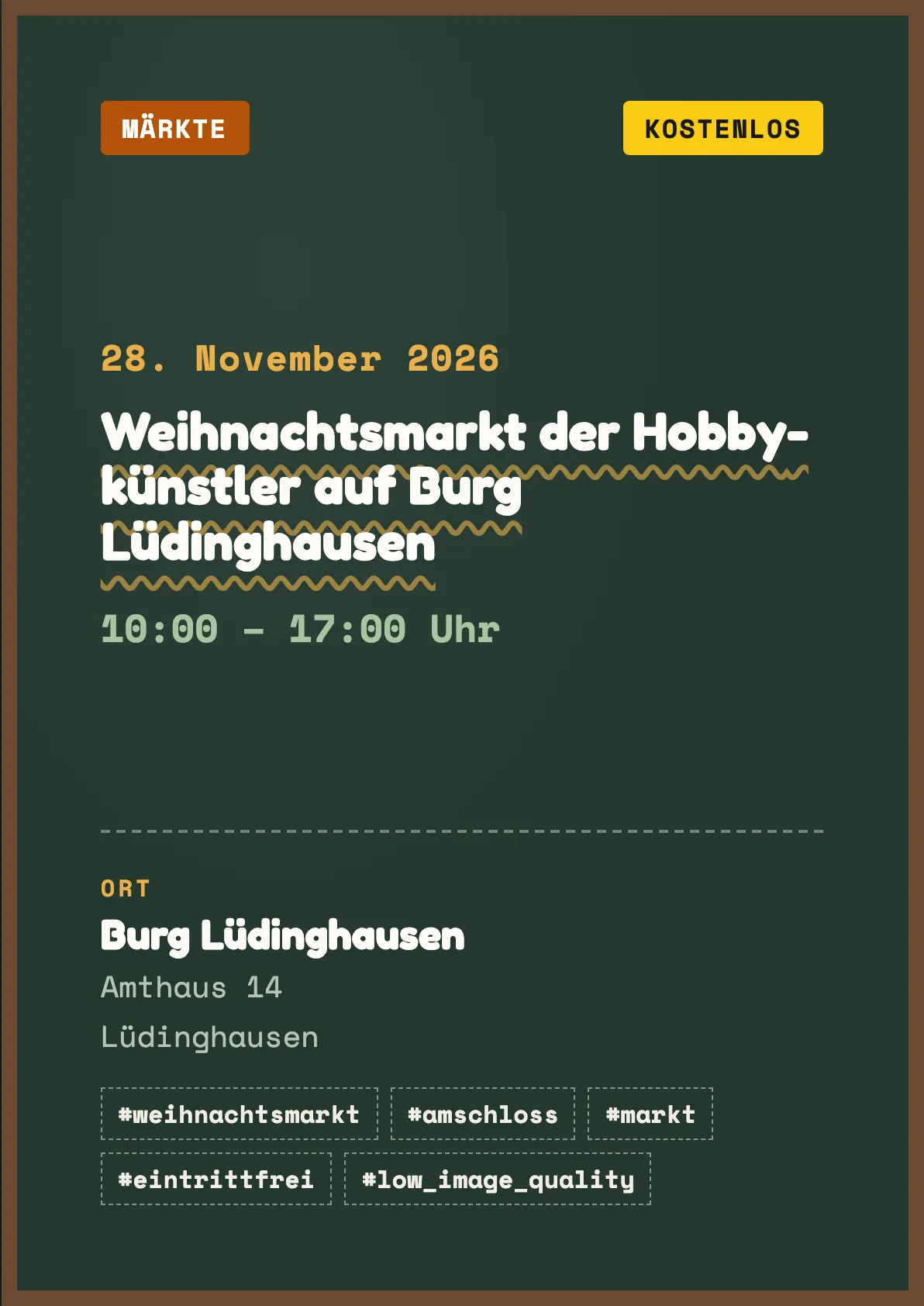 Veranstaltungsflyer
