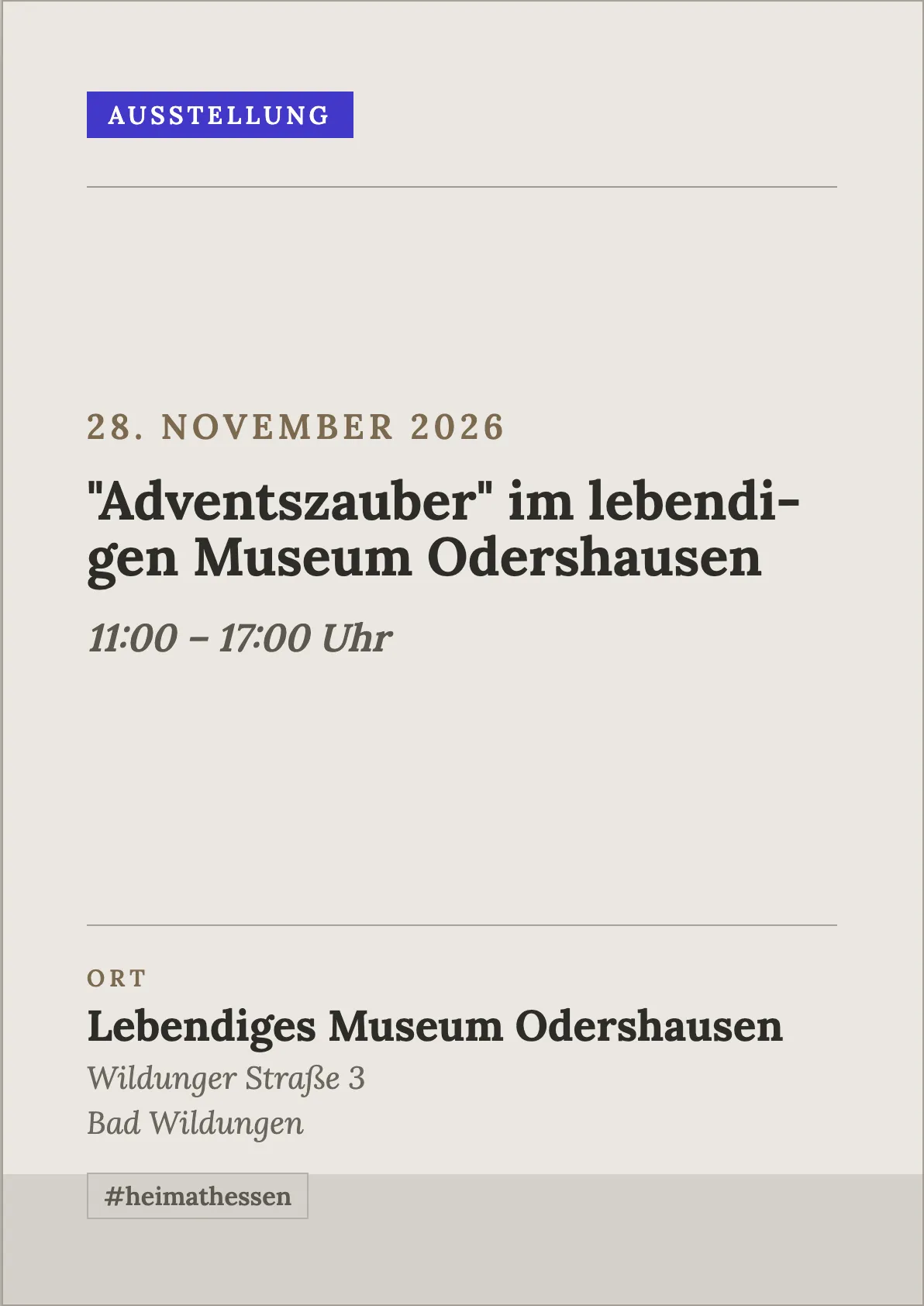 Veranstaltungsflyer