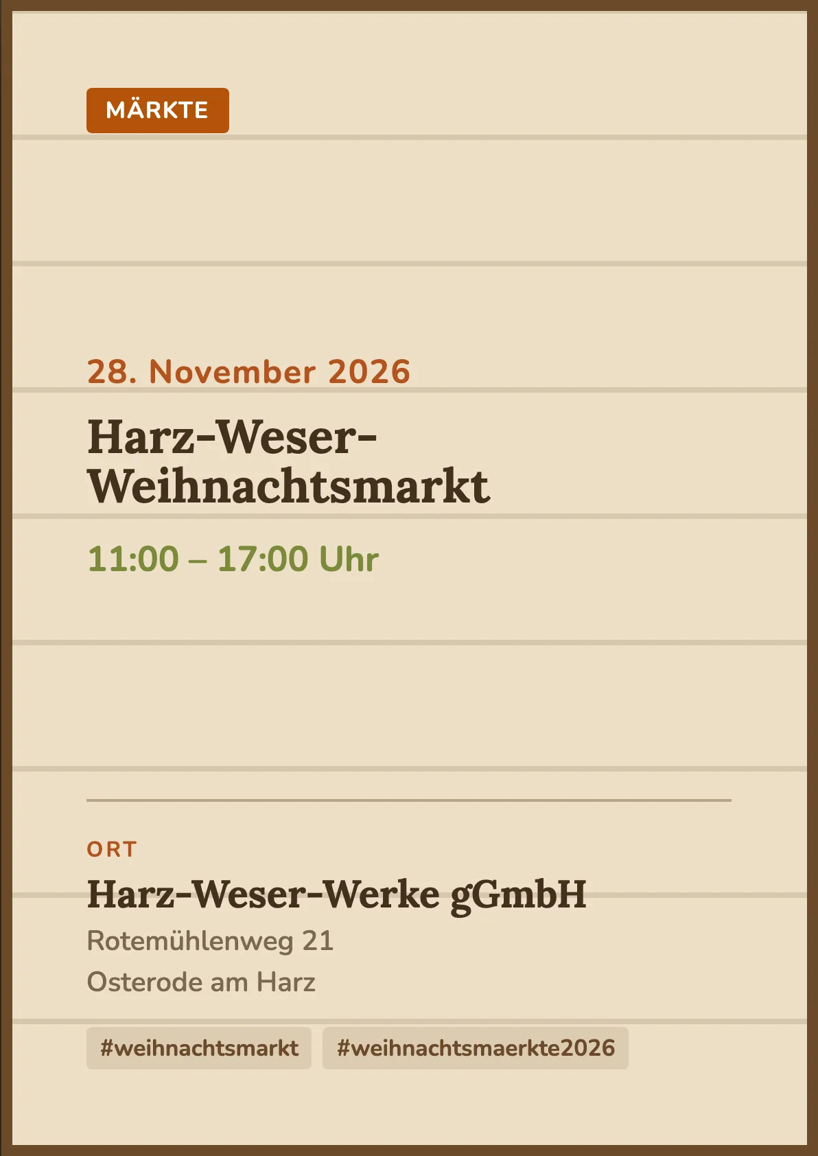 Veranstaltungsflyer