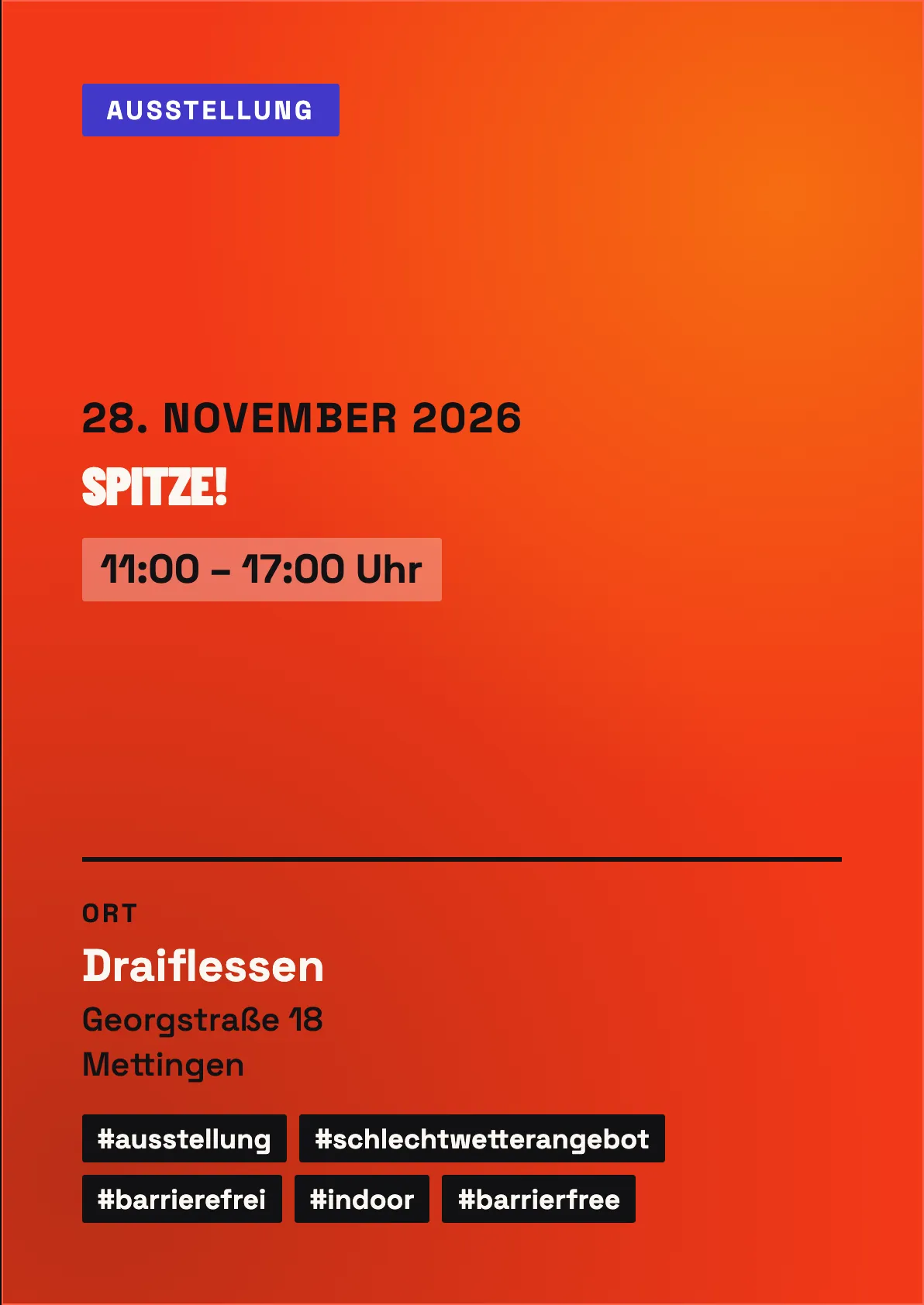 Veranstaltungsflyer