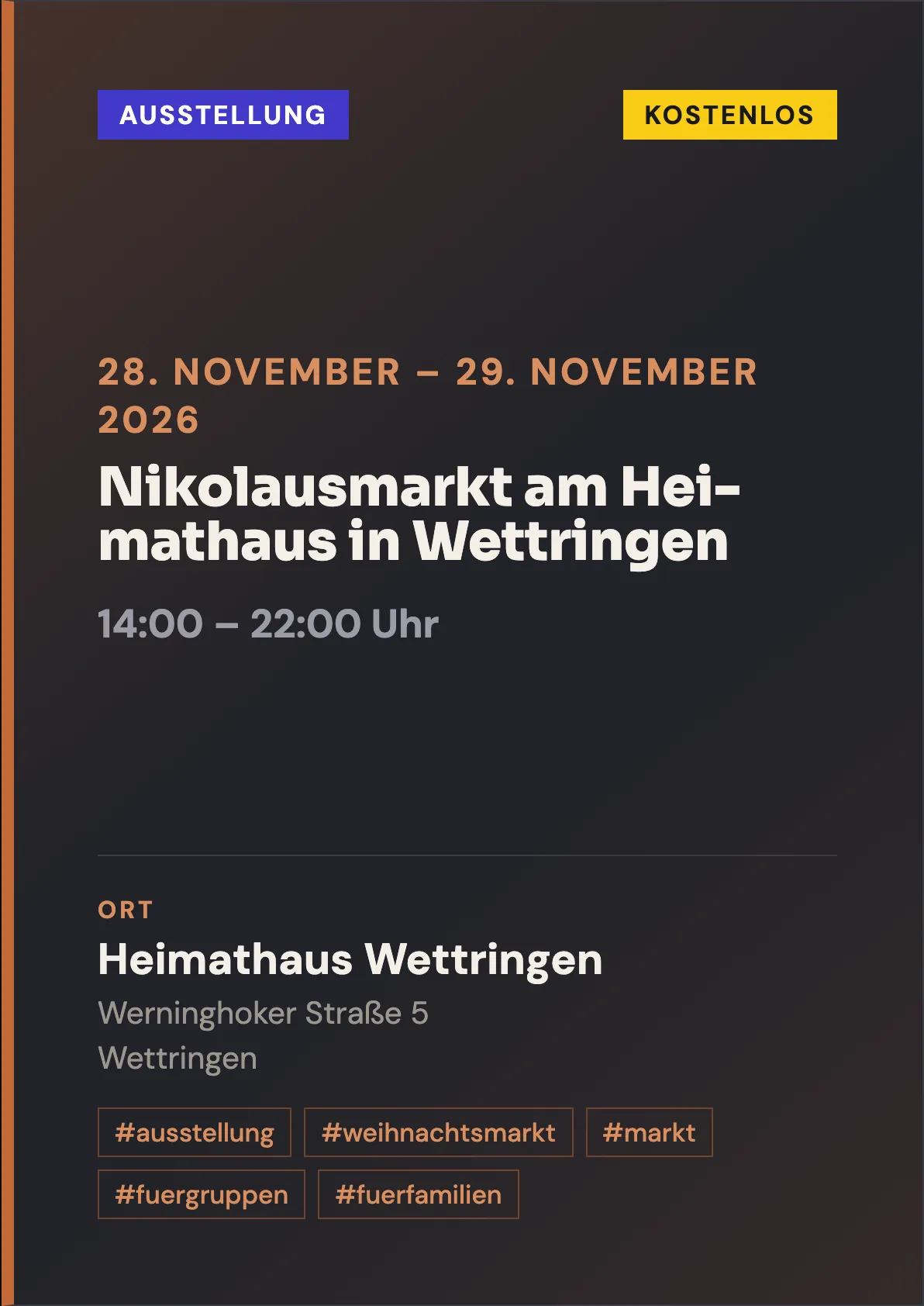 Veranstaltungsflyer