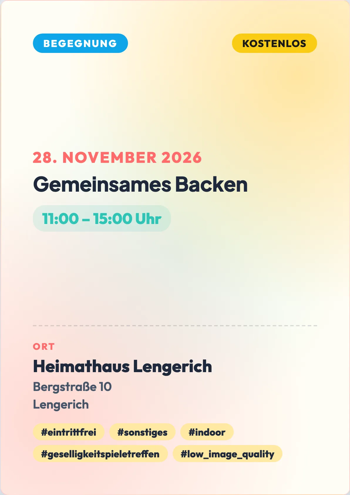 Veranstaltungsflyer