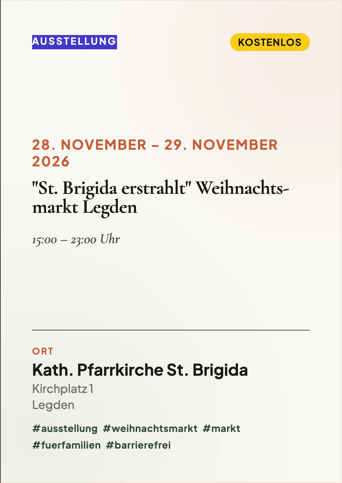 Veranstaltungsflyer