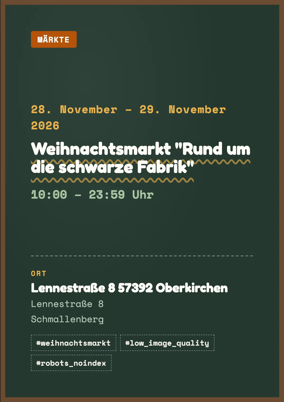 Veranstaltungsflyer
