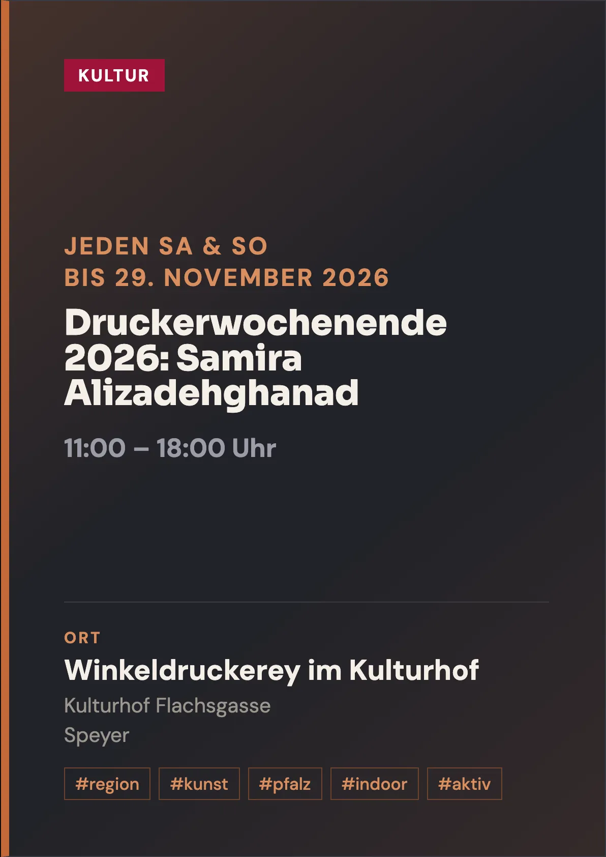 Veranstaltungsflyer