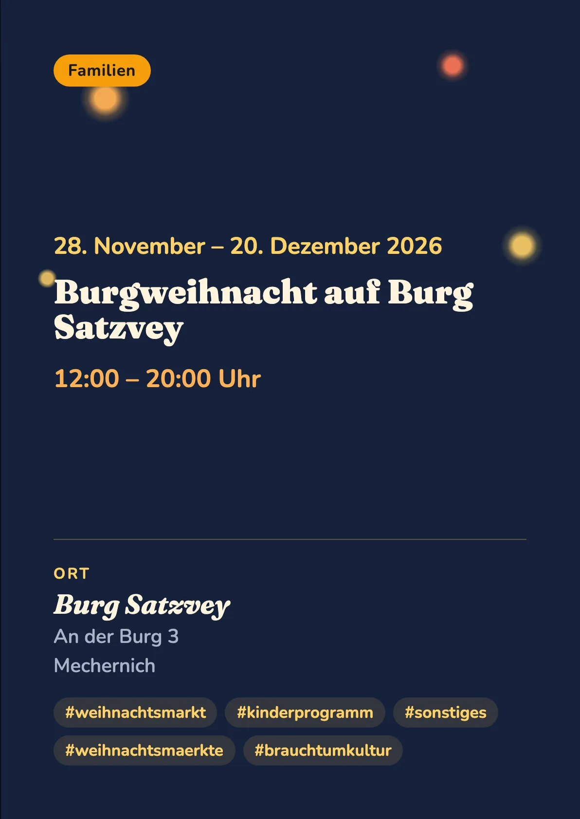 Veranstaltungsflyer