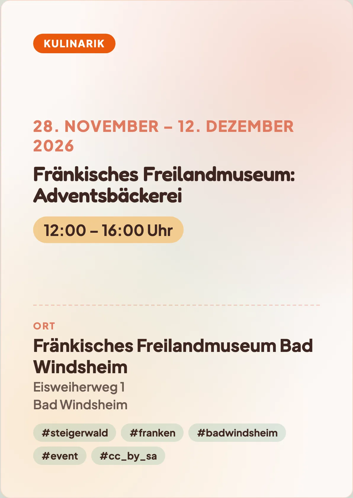 Veranstaltungsflyer