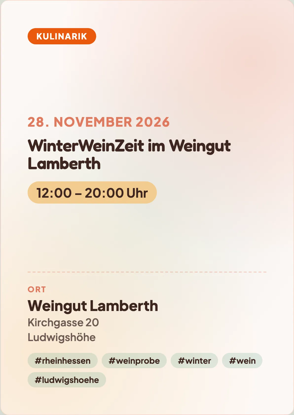 Veranstaltungsflyer
