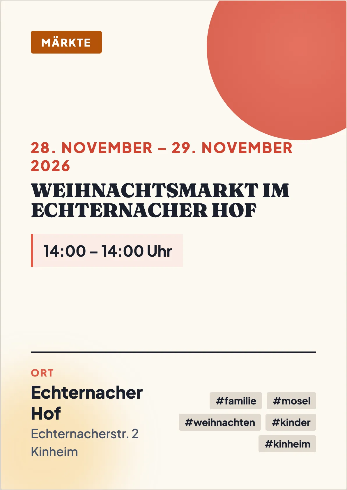 Veranstaltungsflyer