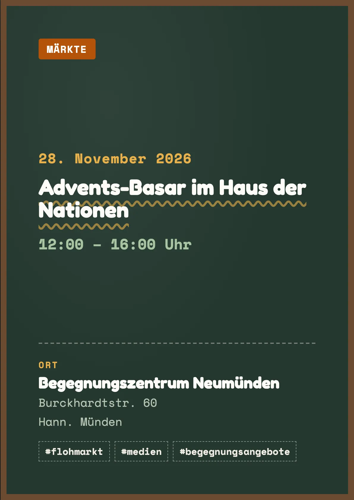 Veranstaltungsflyer