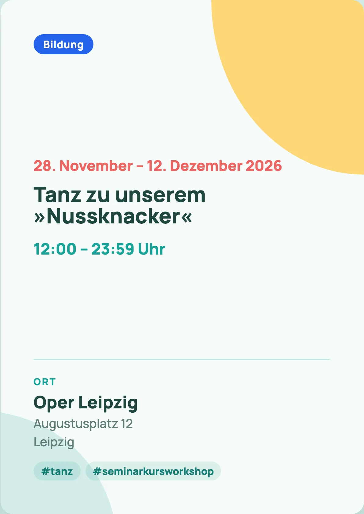 Veranstaltungsflyer