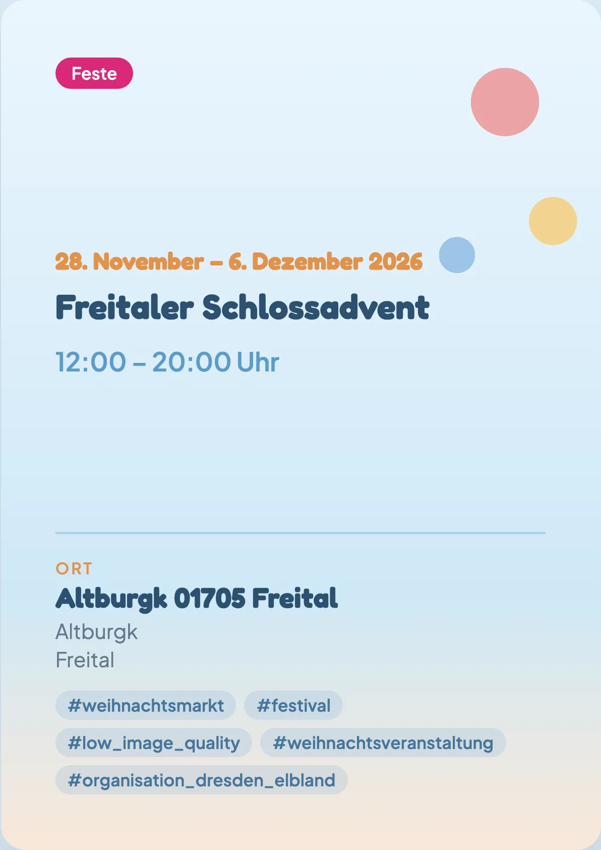 Veranstaltungsflyer