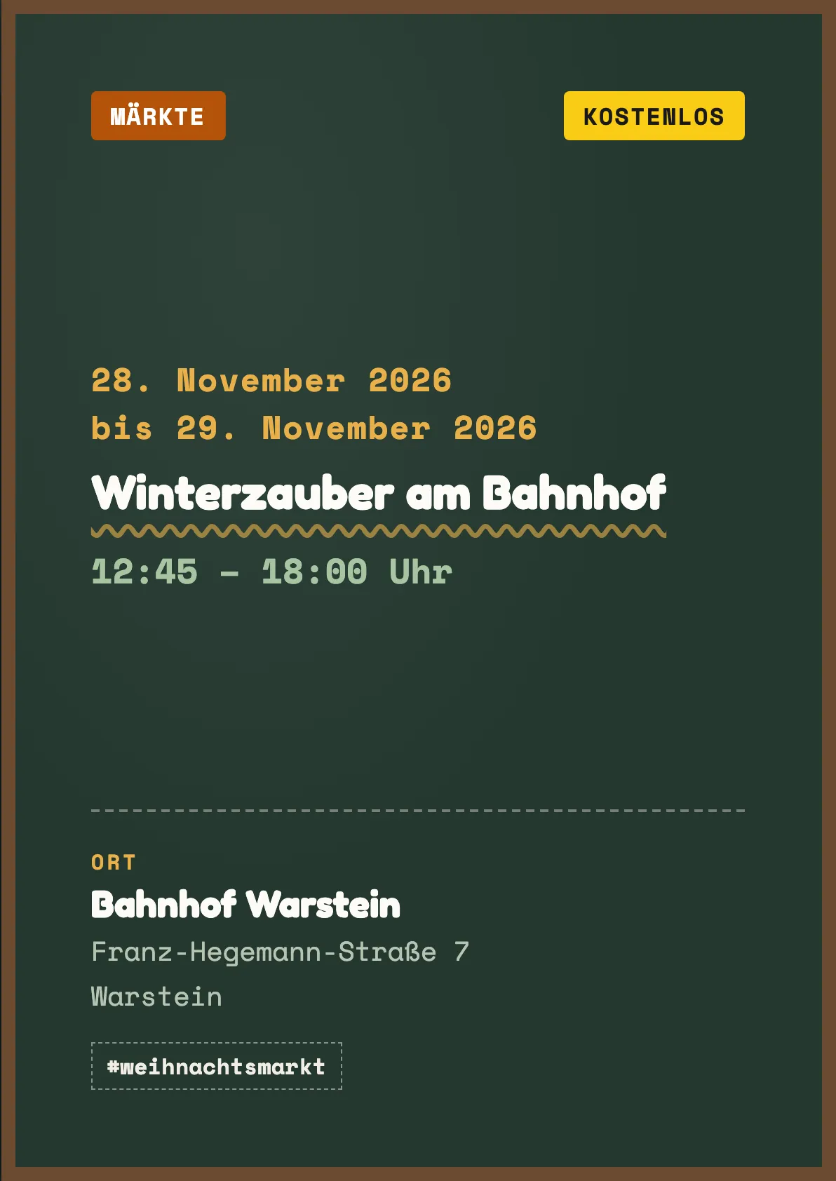 Veranstaltungsflyer