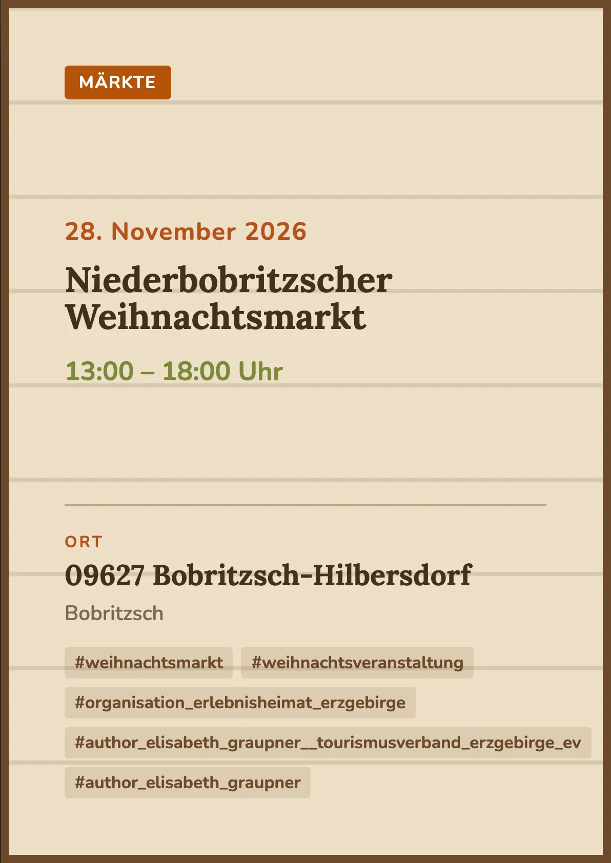 Veranstaltungsflyer