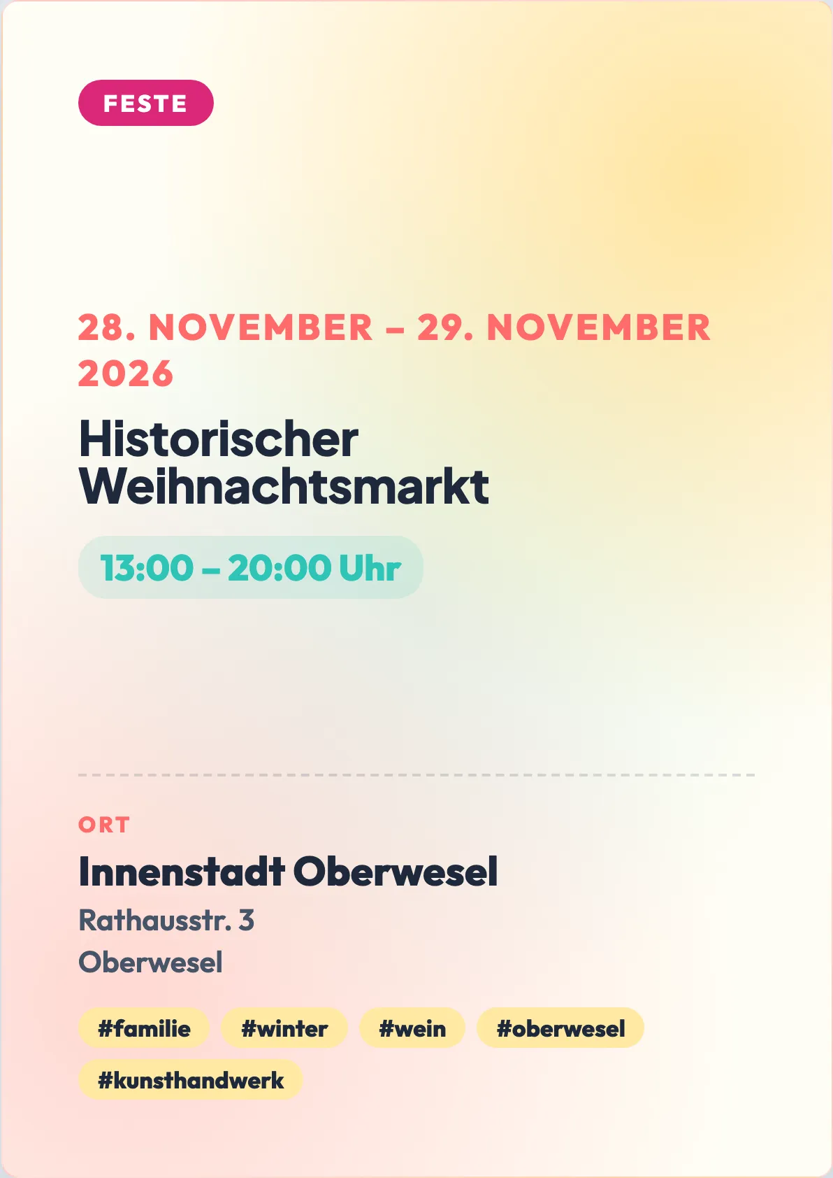 Veranstaltungsflyer