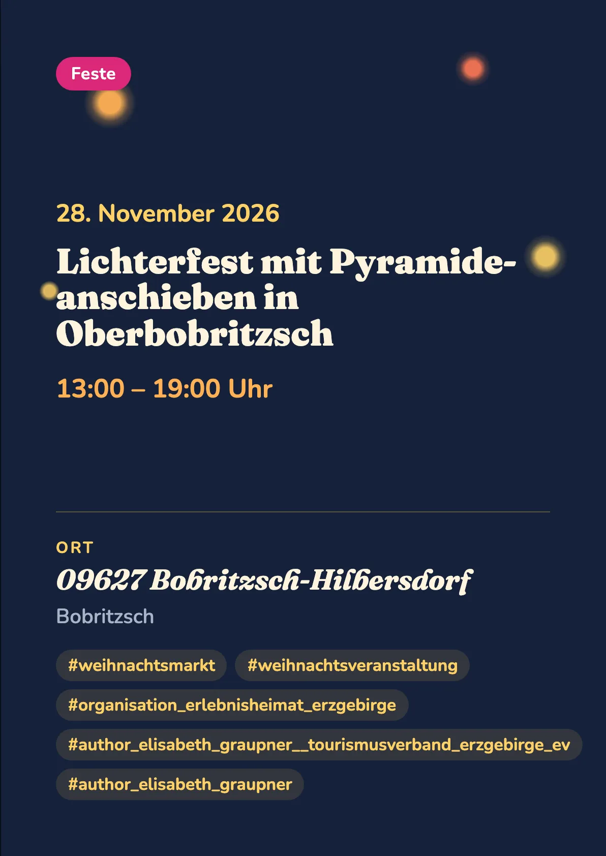 Veranstaltungsflyer