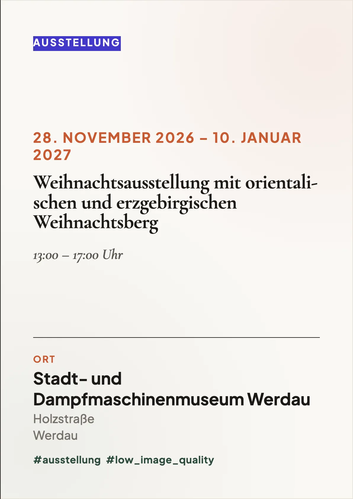 Veranstaltungsflyer