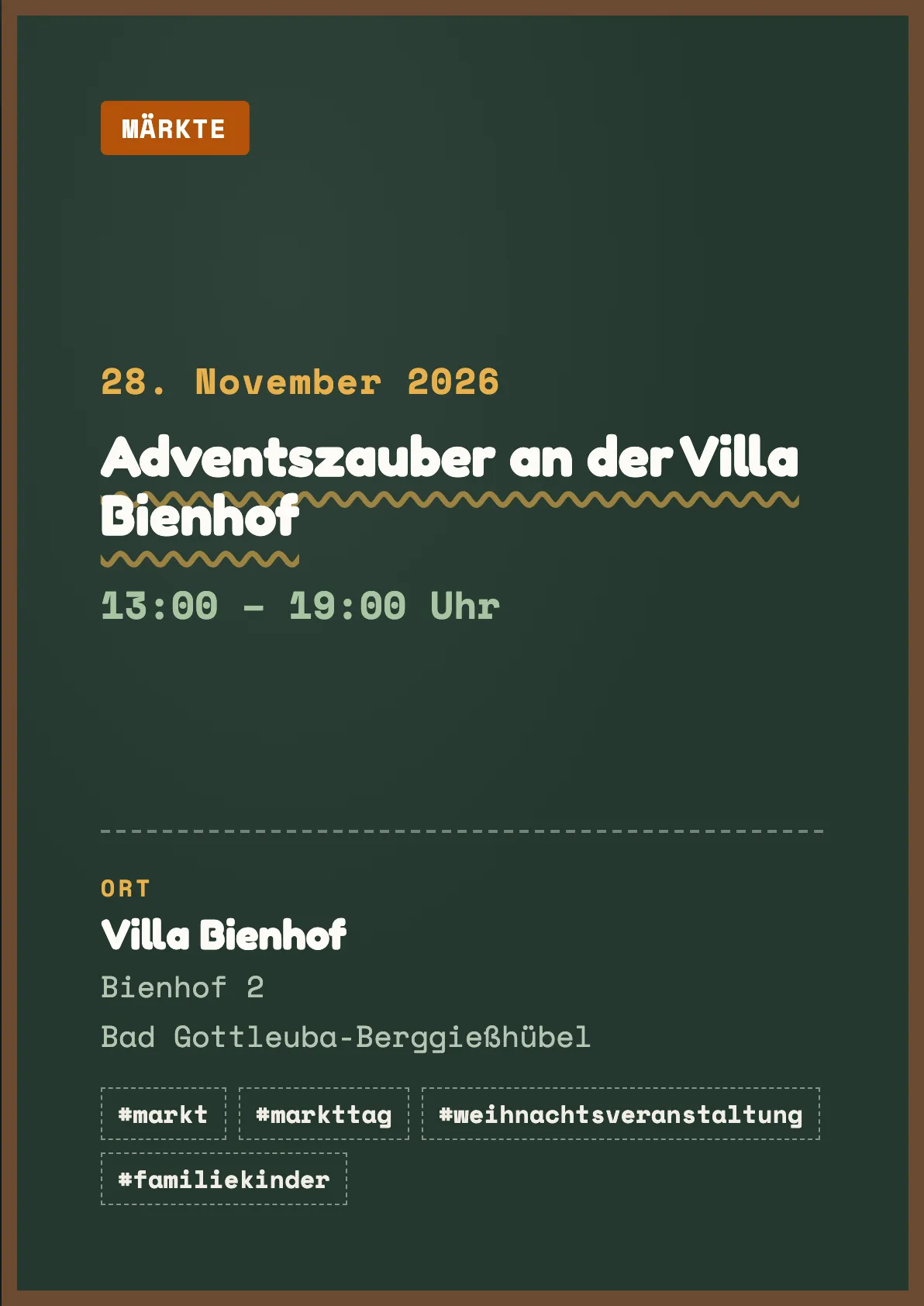 Veranstaltungsflyer