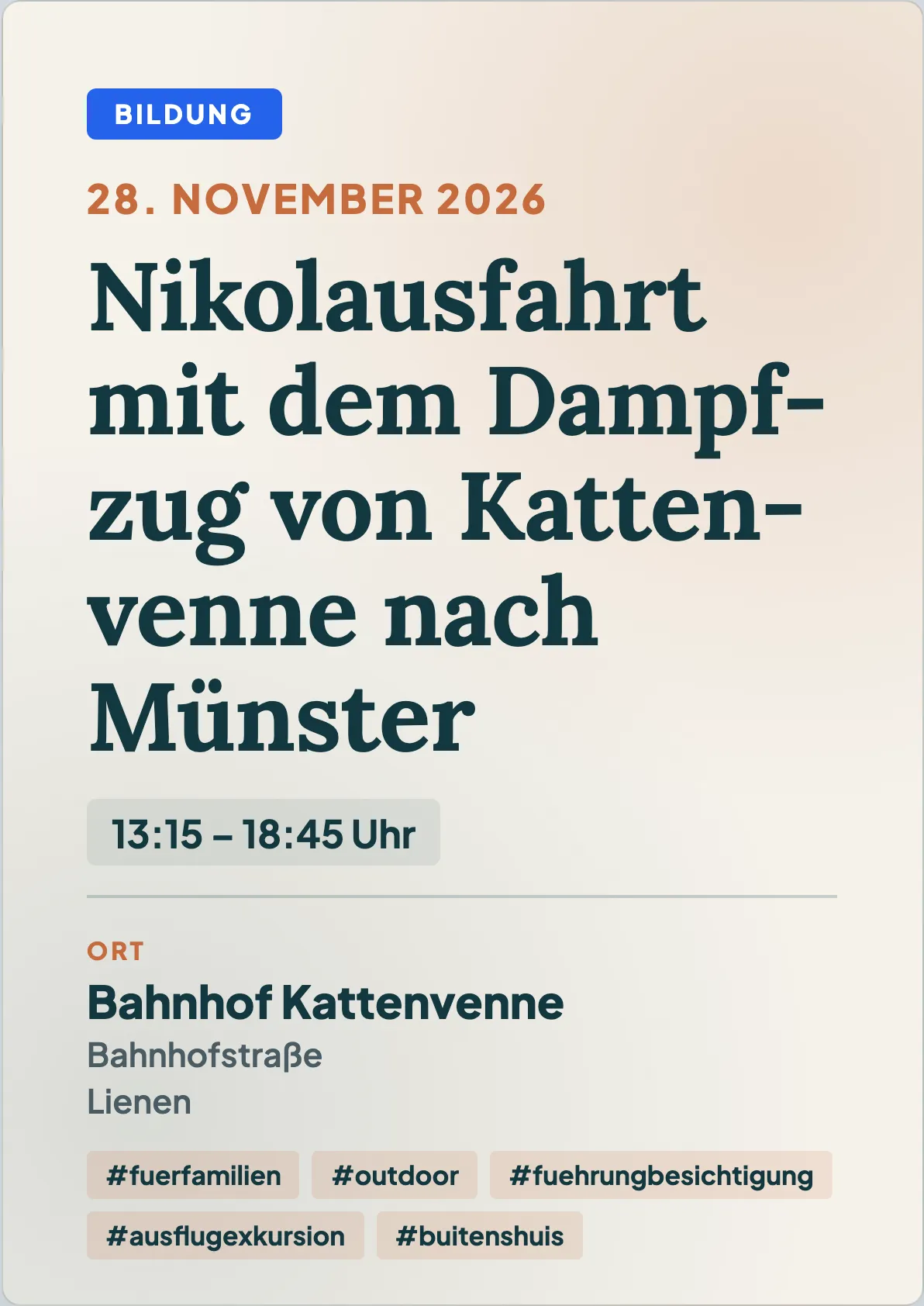 Veranstaltungsflyer