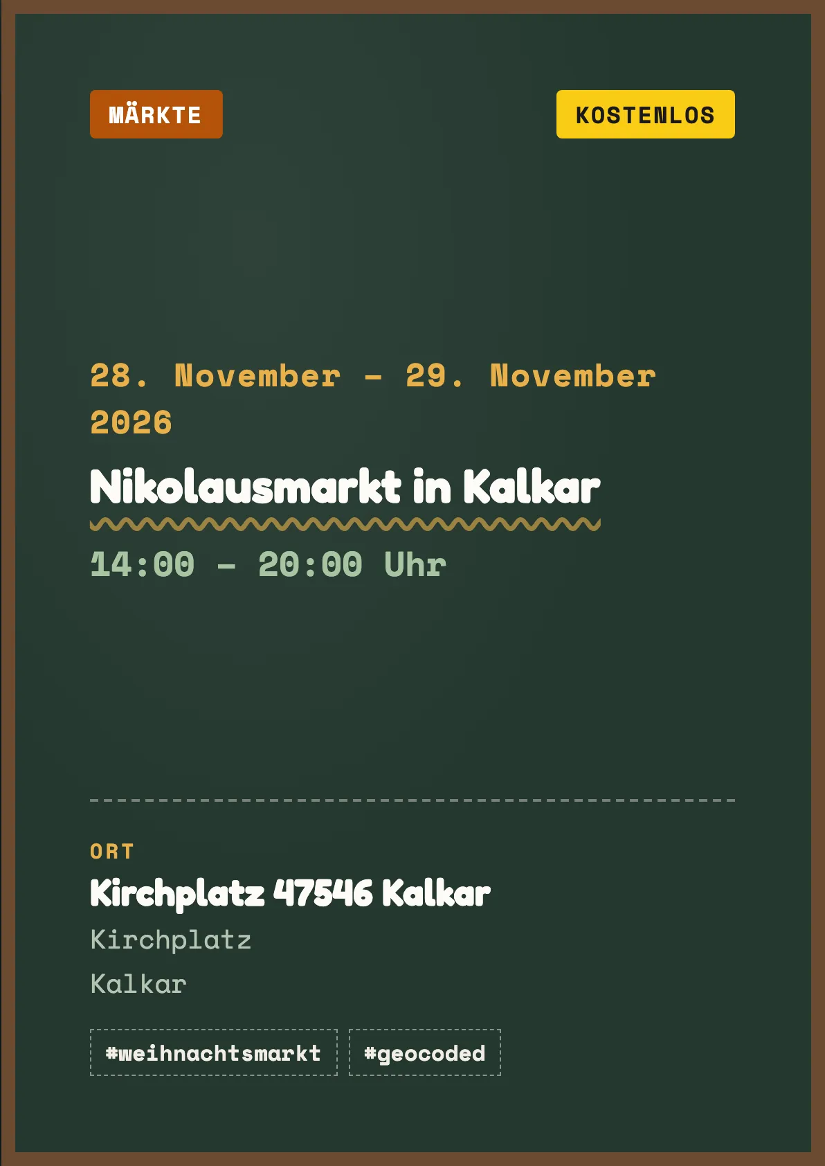 Veranstaltungsflyer