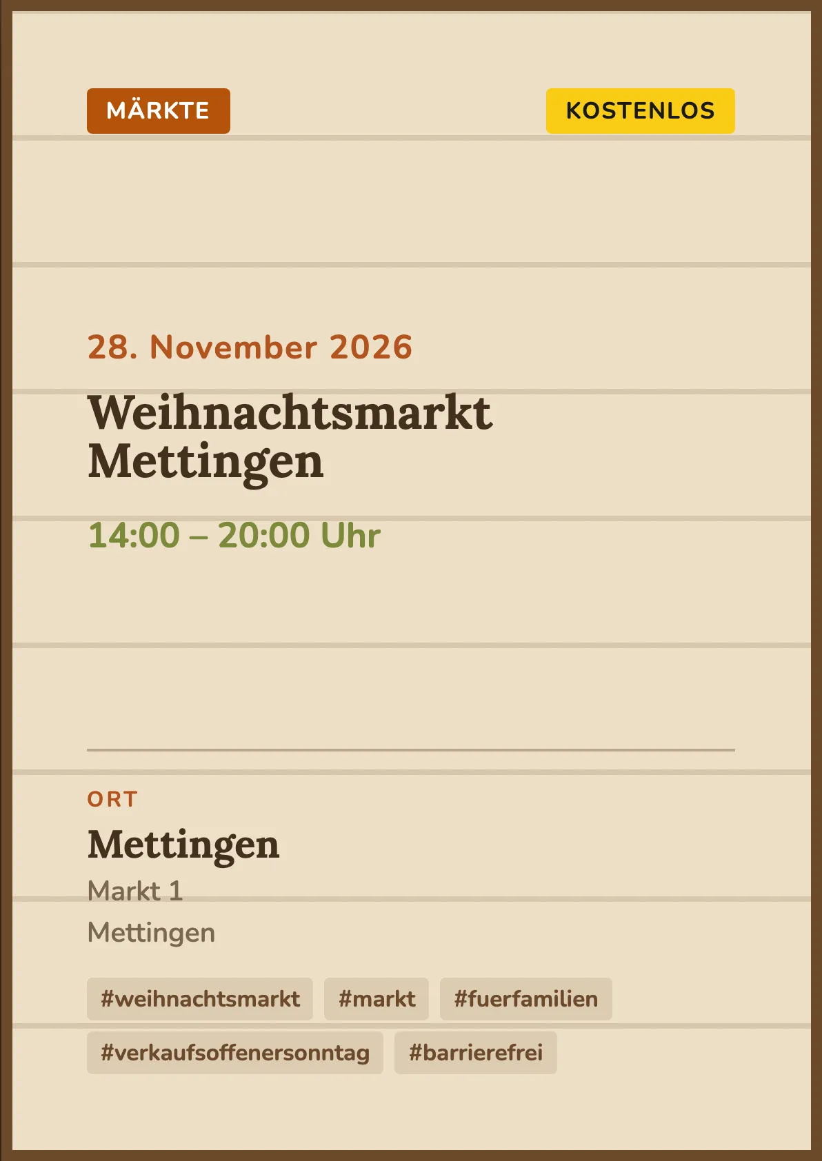 Veranstaltungsflyer