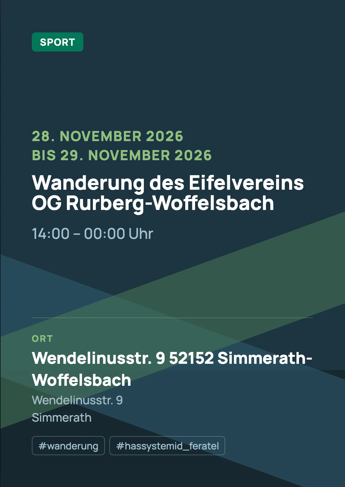 Veranstaltungsflyer