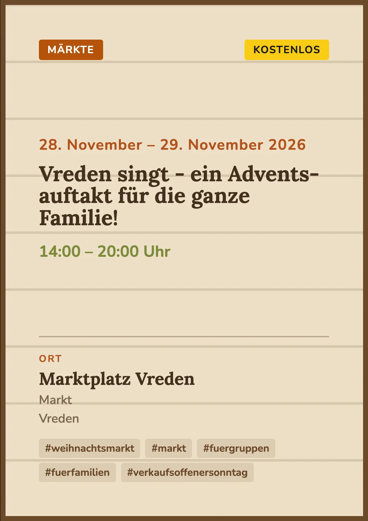 Veranstaltungsflyer