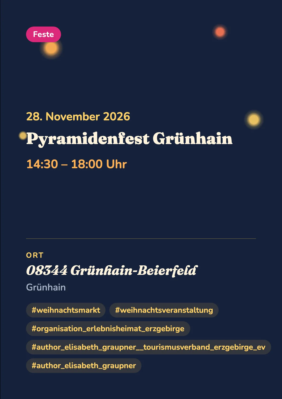 Veranstaltungsflyer