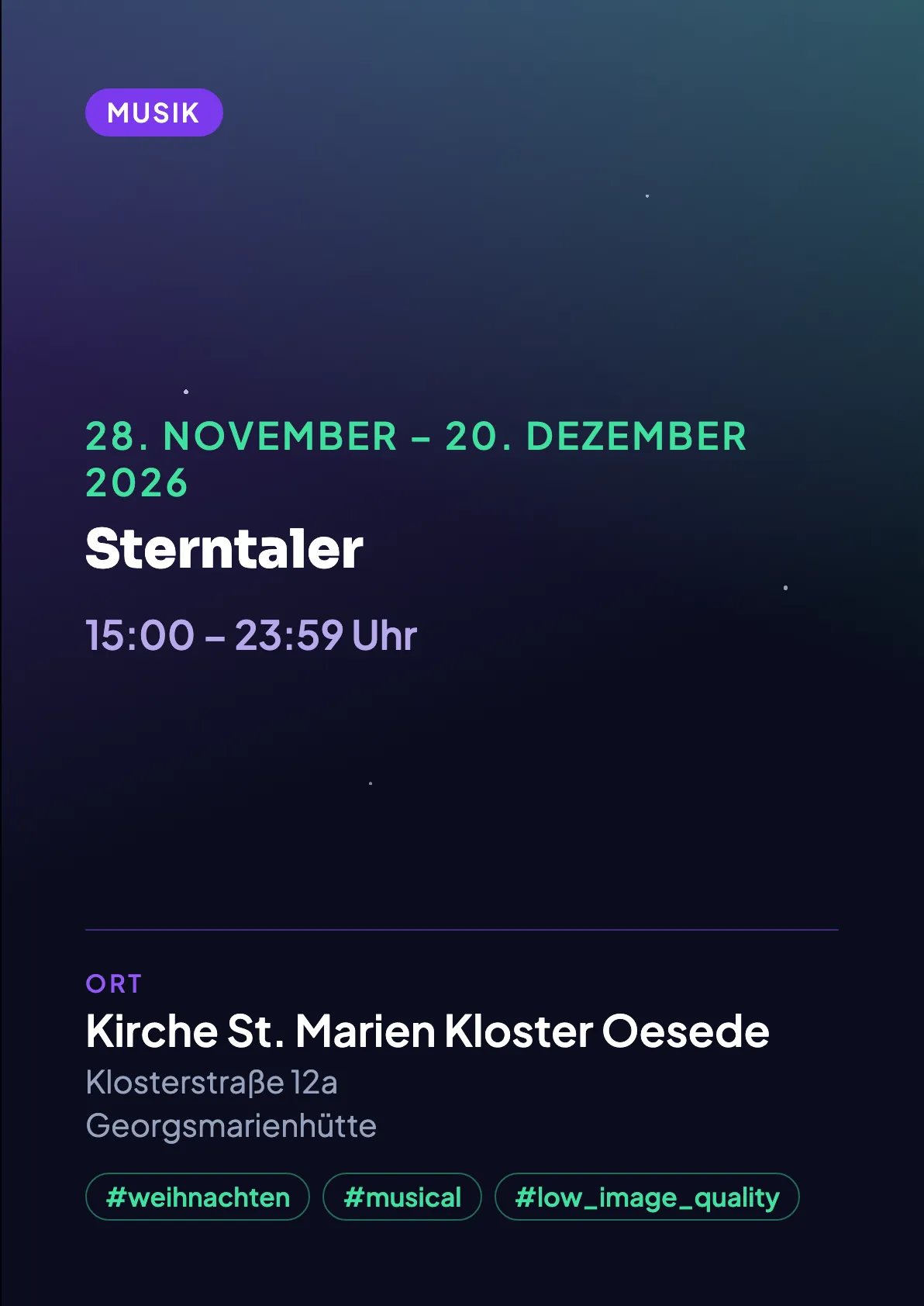 Veranstaltungsflyer