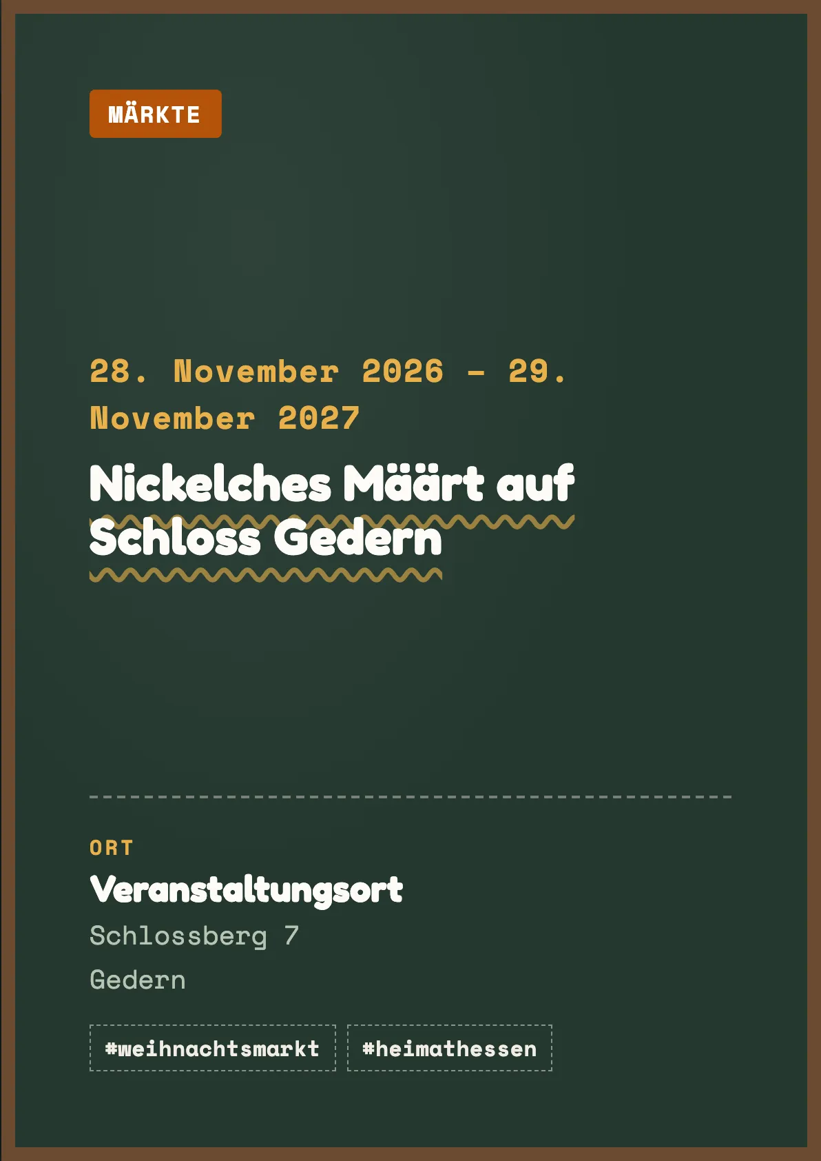Veranstaltungsflyer