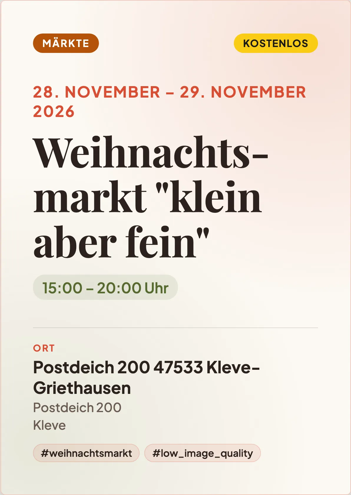 Veranstaltungsflyer