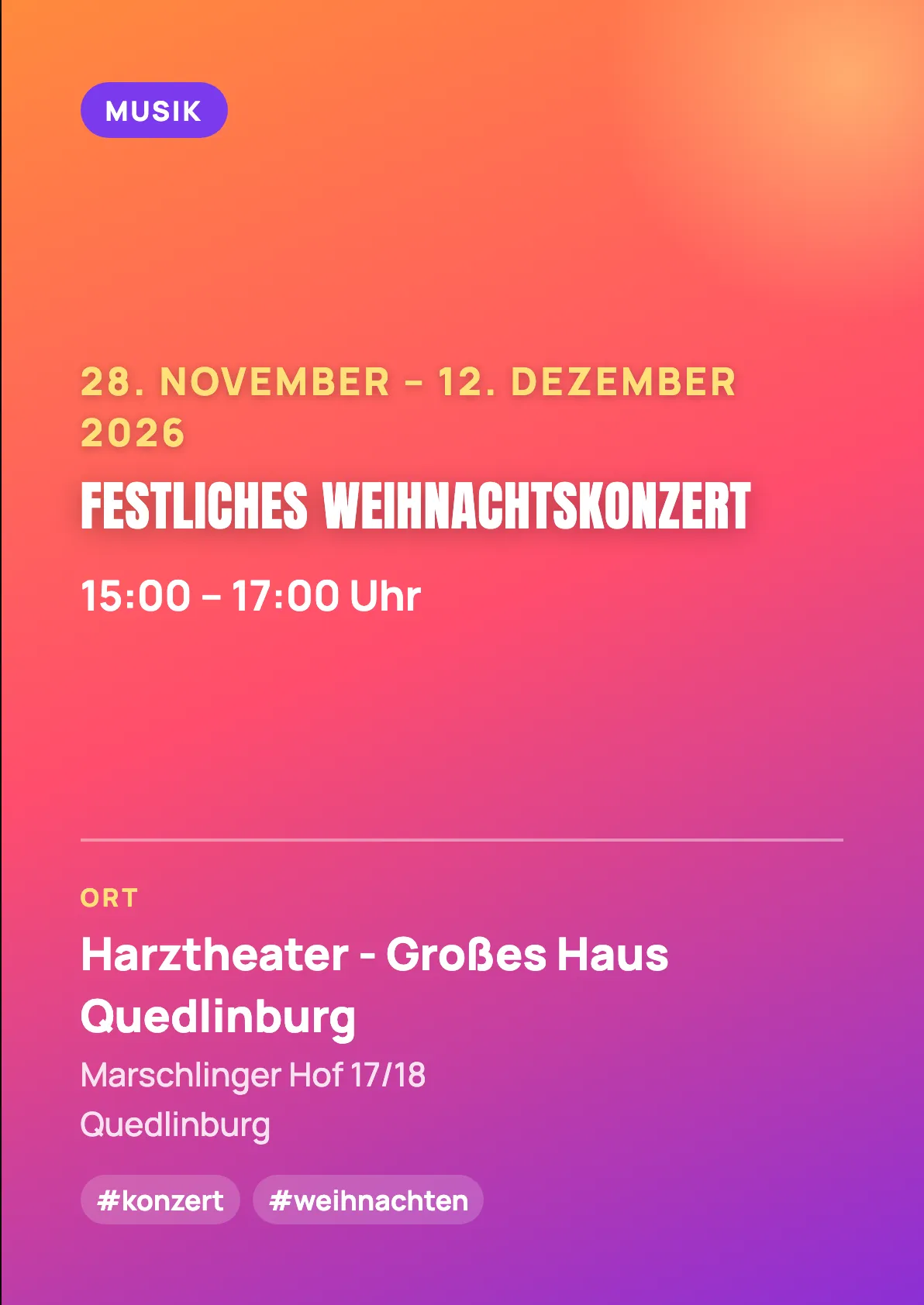 Veranstaltungsflyer