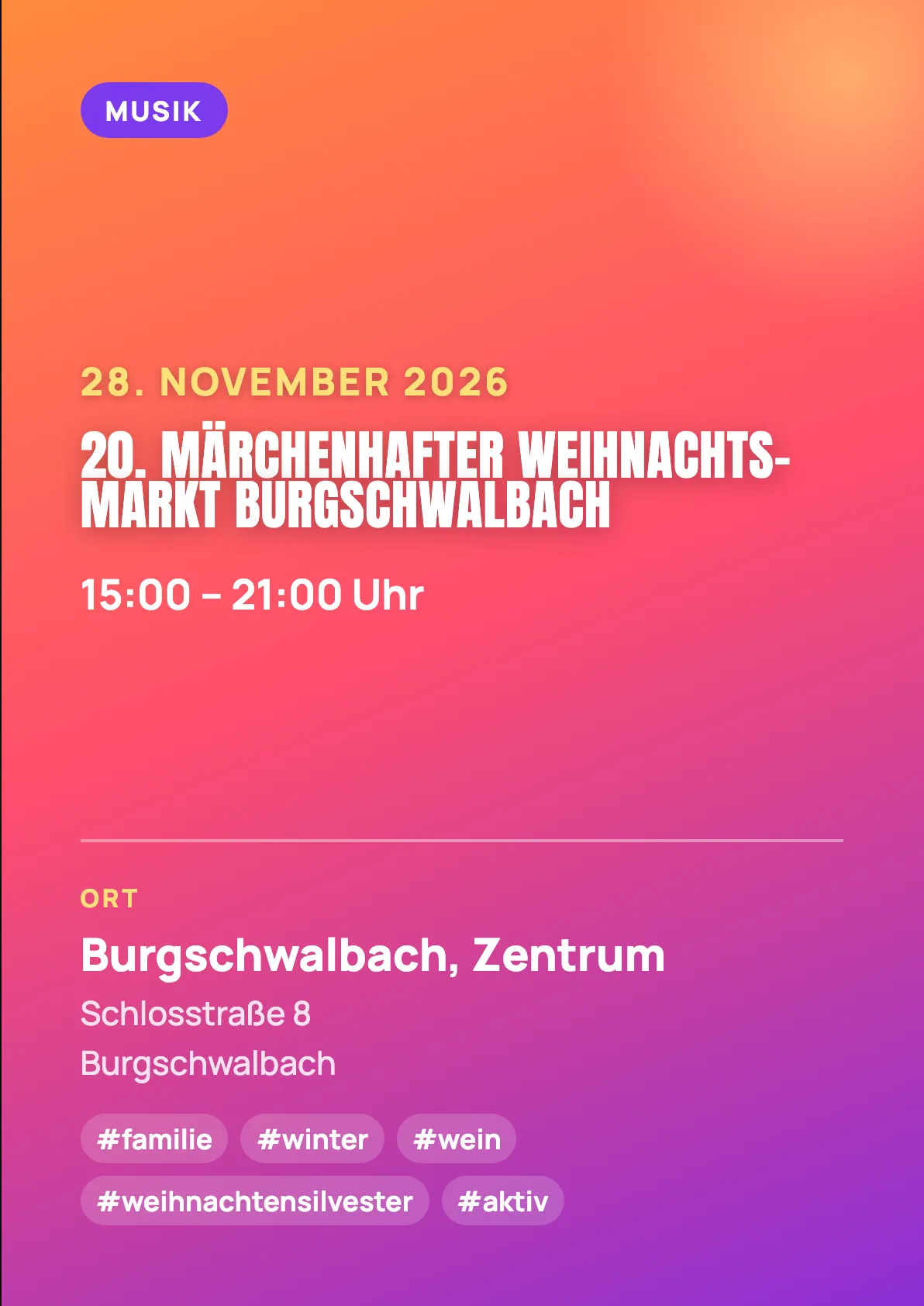 Veranstaltungsflyer