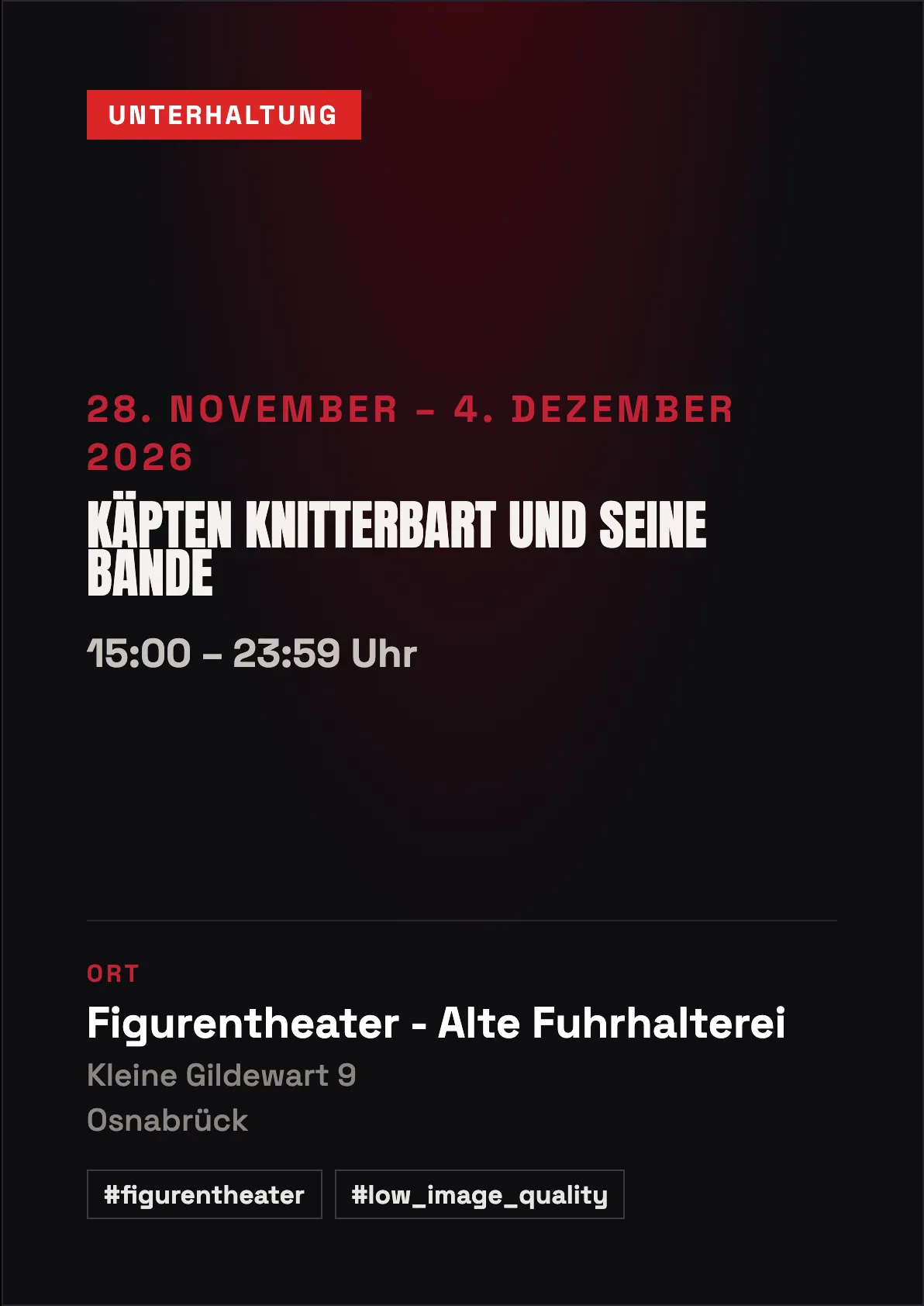 Veranstaltungsflyer