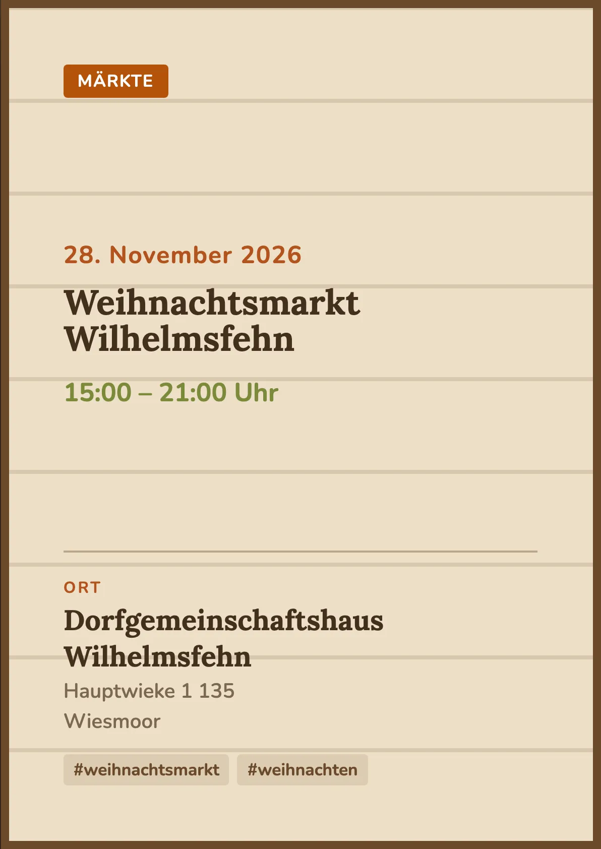 Veranstaltungsflyer